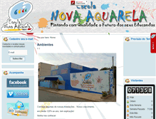 Tablet Screenshot of escolanovaaquarela.com.br